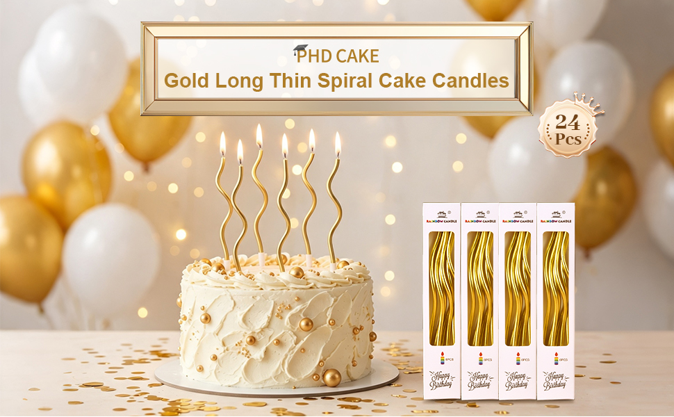 spiral birthday candles