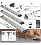 EBD LED Under Cabinet Lighting for Kitchen Built-in Adjustable Cable & Mid Input Jack Bookshelf P...