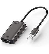 Lemorele MacBook HDMI to USB Adapter, HD 1080P USB to HDMI Cable Adapter, HDMI USB Mac Adapter, C...