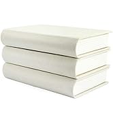 AuldHome Faux Book Stack (Cream); Blank Set of 3 Decorative Books for DIY Crafts and Home Decor