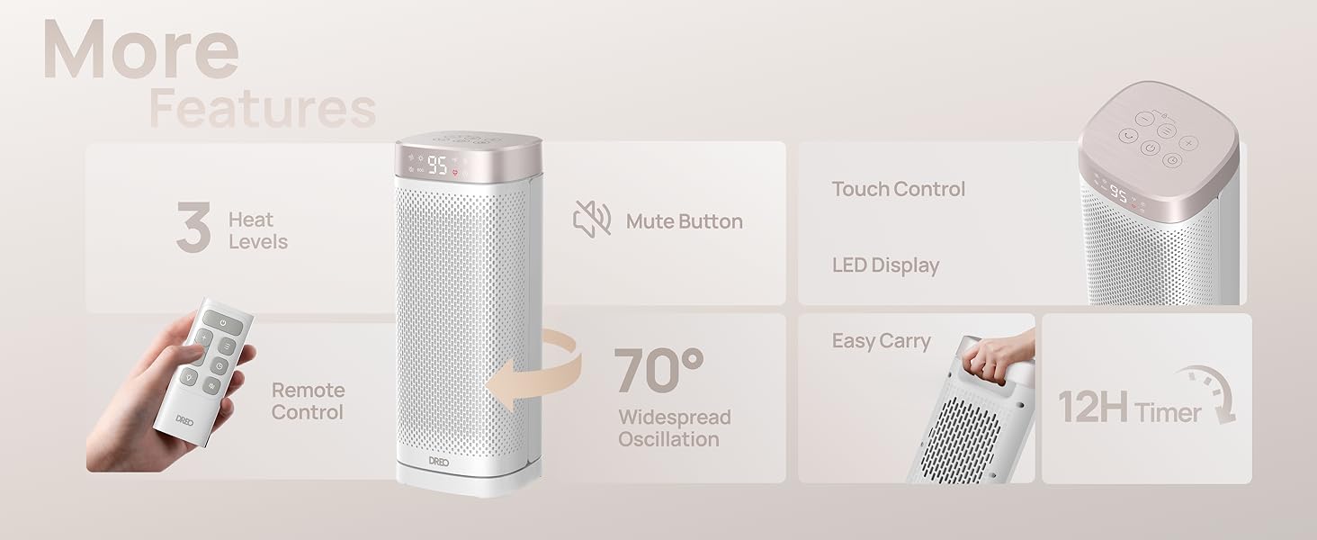 space heater with remote