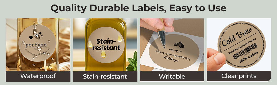 Circle thermal labels