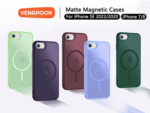 Matte Magnetic Phone Case for iPhone SE