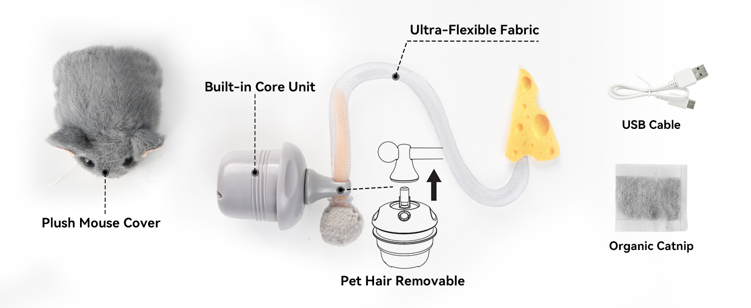 Interactive cat toy, smart cat toy, automatic teaser, electric cat toy, motion sensor