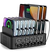 150W/35A Charging Station for Multiple Devices, RUANSZZ 16 Port USB C Fast Charging Station, Mult...