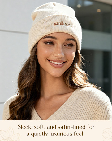 satin lined beanie for hair care