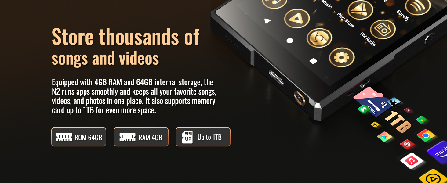 large storage mp3 player