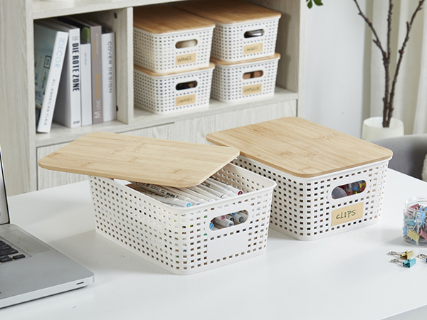 plastic storage bins