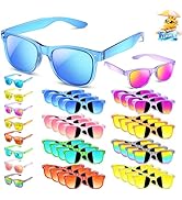 Vcarsian Party Favors Kids Sunglasses Bulk - 24 Packs Boys Girls Sun Glasses UV Protection for Be...