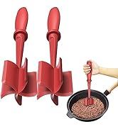 2Pack Meat Chopper, Heat Resistant Meat Masher for Hamburger Meat, Ground Beef Smasher, Nylon Ham...