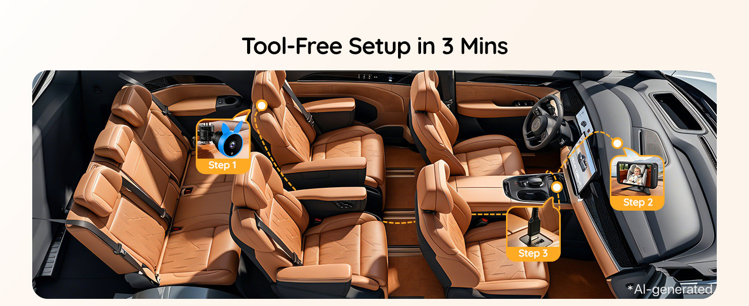 Baby Car Camera Backseat Monitor Car Seat Mirror