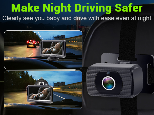 baby car monitor with camera