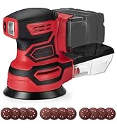 Cordless Random Orbital Sander for Milwaukee 18V Battery, Brushless 6-Speed (6000-12000 OPM), 125...