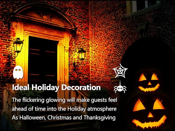 Halloween decorations outside, Flame bulb decorate your house