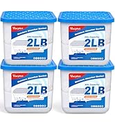 Vacplus 2LB Moisture Absorber Bucket - Large Capacity Moisture Absorber with Calcium Chloride Cry...