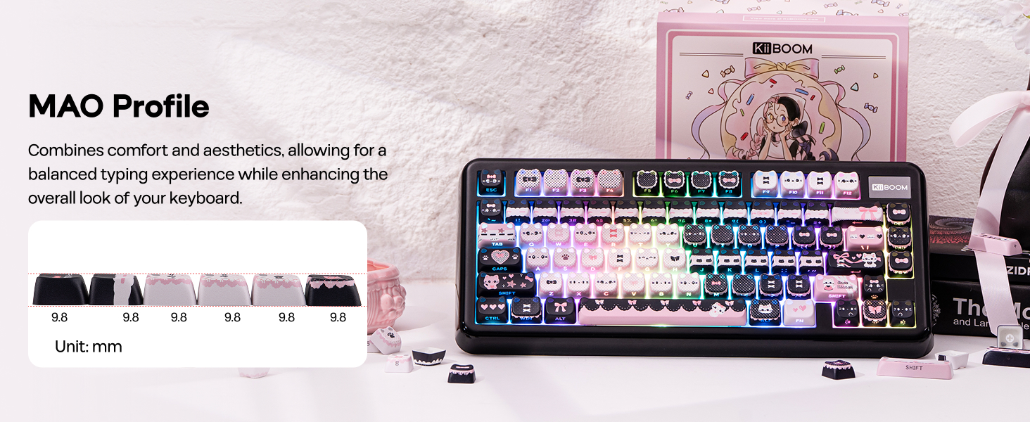 Meow Bow Keycaps