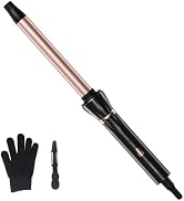 Hahahope 3/4 Inch Curling Wand, 19mm Small Barrel Ceramic Curling Wand for Tight Curls & Spiral C...