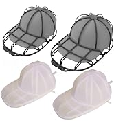 ?????????? Cap Washer Cage Baseball Cap Shape Protector Hat Washer with Mesh Laundry Bag for Wash...