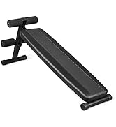CAP Barbell Sit Up Bench – Adjustable Decline Ab Bench for Home Gym – Multi-Purpose Slant Board f...