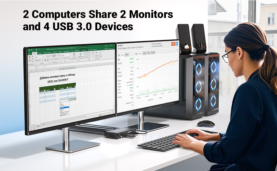 dual monitor kvm switch