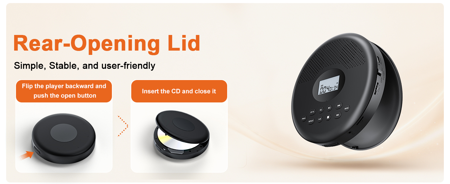cd player with headphones