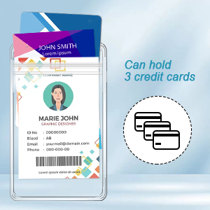 Vertical name tag holder