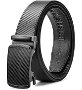 SKiporty Mens Belt,Ratchet Belts for Men Leather 1 3/8'' Adjustable for Dress Jeans,Comfort Trim ...
