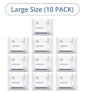 ReverseClock 10 Pack Large Compressed Bath Towels Portable Lightweight Disposable Cotton Fiber Ta...