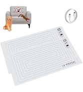 SEERWAY 2 Rechargeable Pet Shock Mats Same Size, Cat Repellent Pad, Cat Deterrent Mat, Electric T...