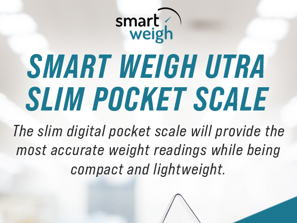 smart weigh ultra slim pocket scale digital accurate readings compact lightweight
