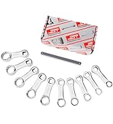 DISEN 10-Piece Metric Torque Wrench Adapter Set (10-19mm) - Chrome Vanadium Steel, 3/8-inch Squar...