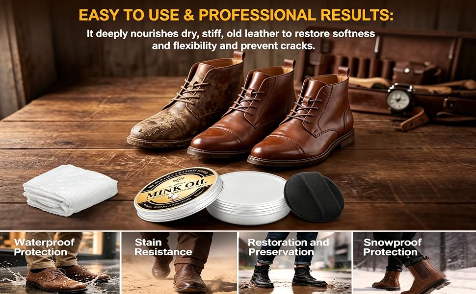 mink oil set