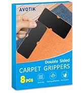 Rug Gripper for Hardwood Floors: 8 PCS No Damage Rug Tape - Anti Slip Rug Grips for Area Rugs – S...