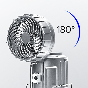 Fan rotates 180 degrees