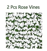 BLEUM CADE 2Pcs 16.4Ft Flower Garland Artificial Rose Vines for Bedroom, Cute Fake Hanging Flower...