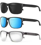 KALIYADI Polarized Sunglasses for Men and Women Vintage Style Sun Glasses for Fishing Running Dri...