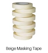 Masking Tape Bulk, General Purpose Masking Tape for Basic Painting, Beige White