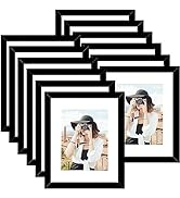 Picrit 12x16 Picture Frame Set of 12, Display 8.5x11 with Mat or 12x16 Without Mat, Photo Frames ...