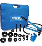 AMZCNC Hydraulic Knockout Punch Electrical Conduit Hole Cutter Set KO Tool Kit 1/2 to 2 inch (8T(...