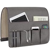NB Sofa Armrest Organize remote holder bedside caddy organizer with 5 pockets,non-slip couch remo...