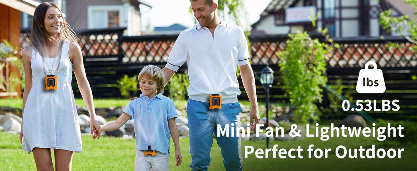mini portable belt fan blow cold airs