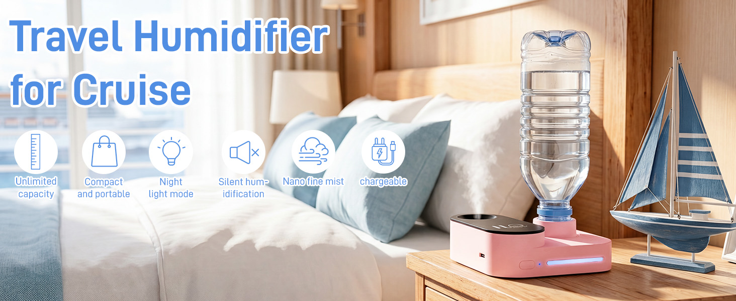 cruise humidifier travel humidifier for cruise portable humidifier water bottle humidifier