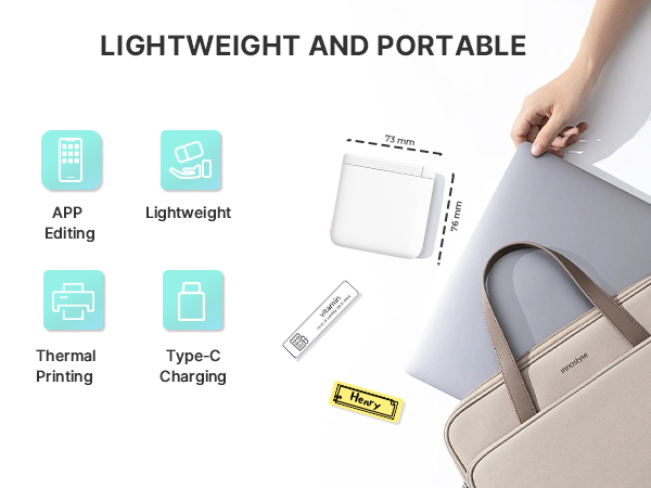 Lightweigh and portable label maker