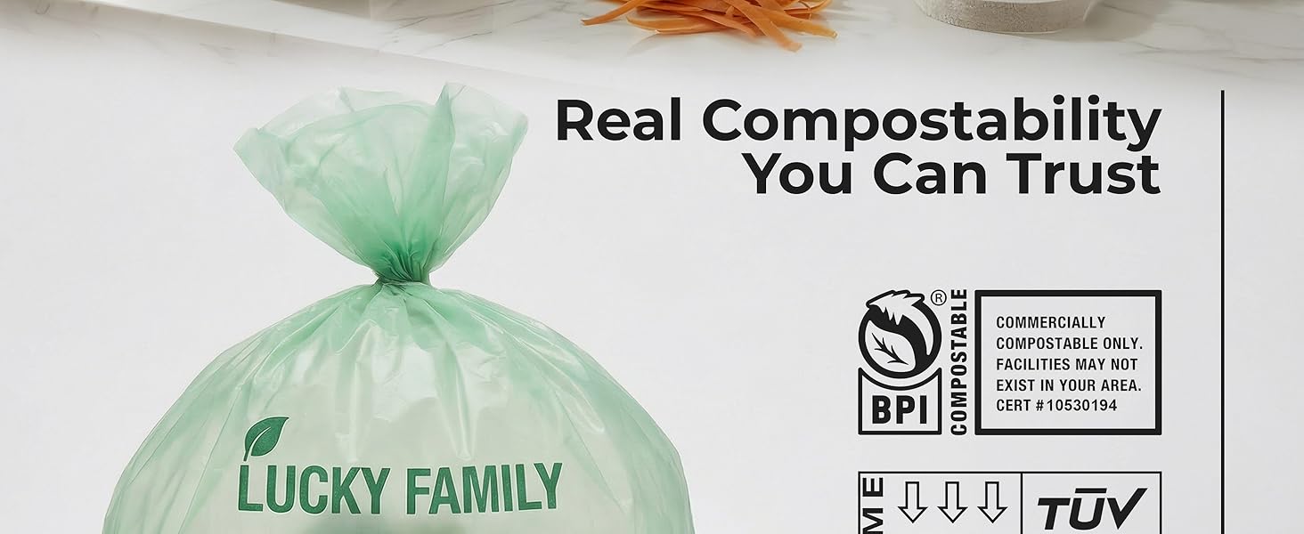 good compostability, bags Take an hold wet food scraps