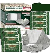 KIWAEZS Israeli Style Emergency Bandage - 6 Inch, Sterile Vacuum Sealed - Combat Tactical First A...