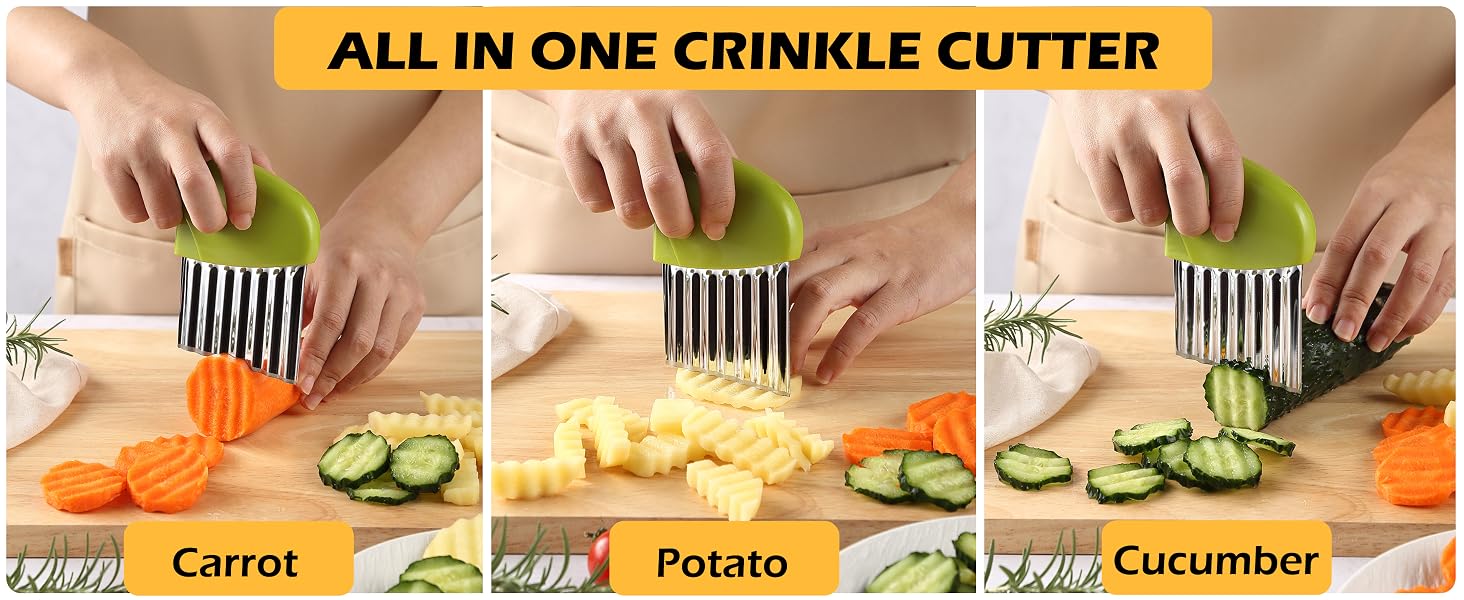 all in one crinkle cutter