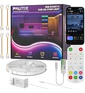 PAUTIX COB LED Strip Lights Pro, UL-Listed RGB Smart IC Chasing Color Addressable COB LED Tape Li...