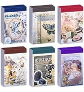 EggSun 300Pcs Washi Sticker Book Set Vintage Aesthetic Scrapbook Paper for Journaling, 6 Theme DI...