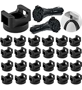 ZyCooom 225 Pieces Magnetic Cable Ties Set, 25 Magnetic Zip Tie Mounts with 200 Cable Ties, Stron...