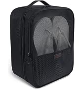 Aosbos 2 Layers Shoe Bags for Travel with Trolley Sleeve Portable Shoe Storage Pouch Shoe Packing...